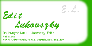 edit lukovszky business card